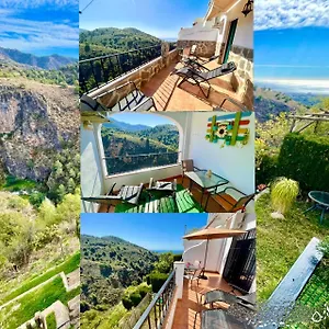 Axarquia , Frigiliana, Terraza Privada Con Vistas A La Montana Rio Y Al Mar , Frigiliana Spain